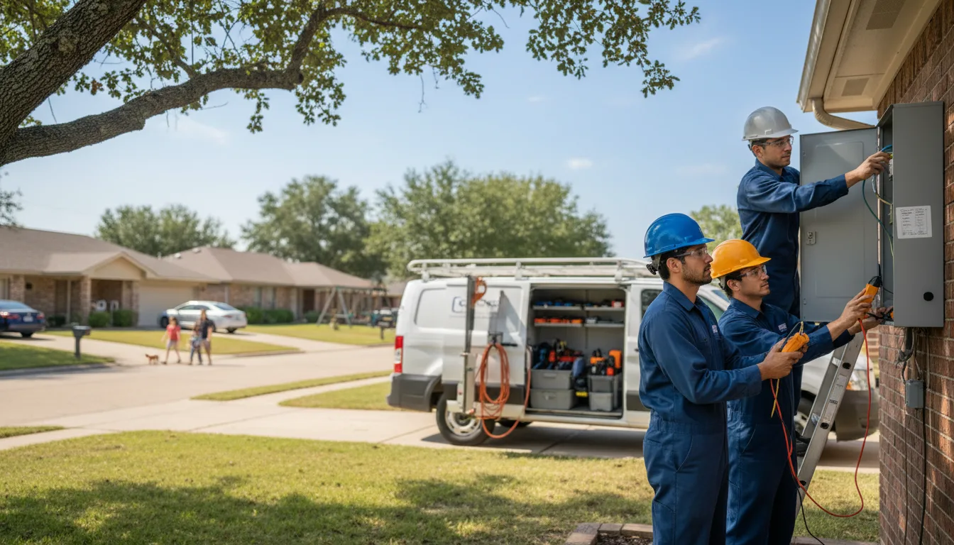 Certified electrician providing emergency electrical services in Claremont, MN